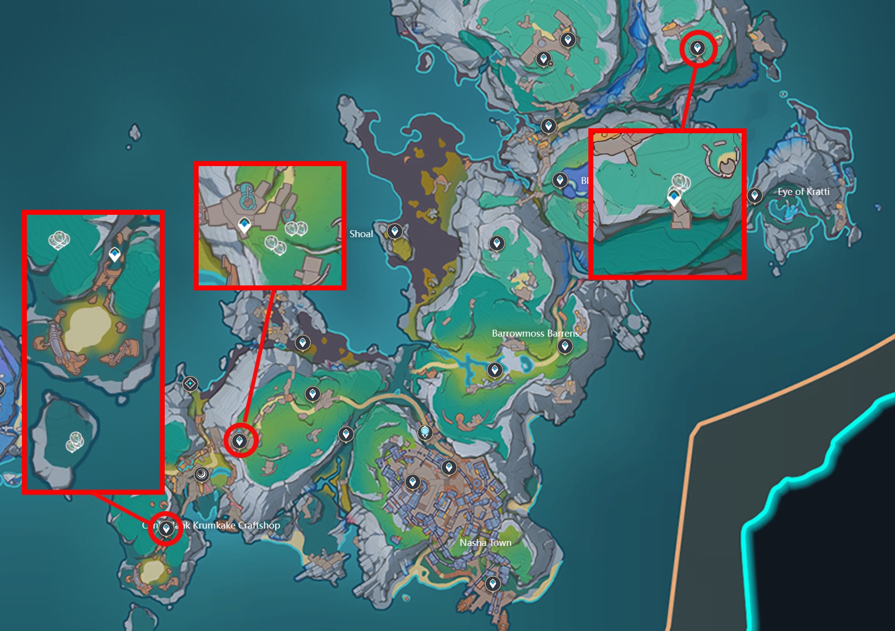 Nod Krai map