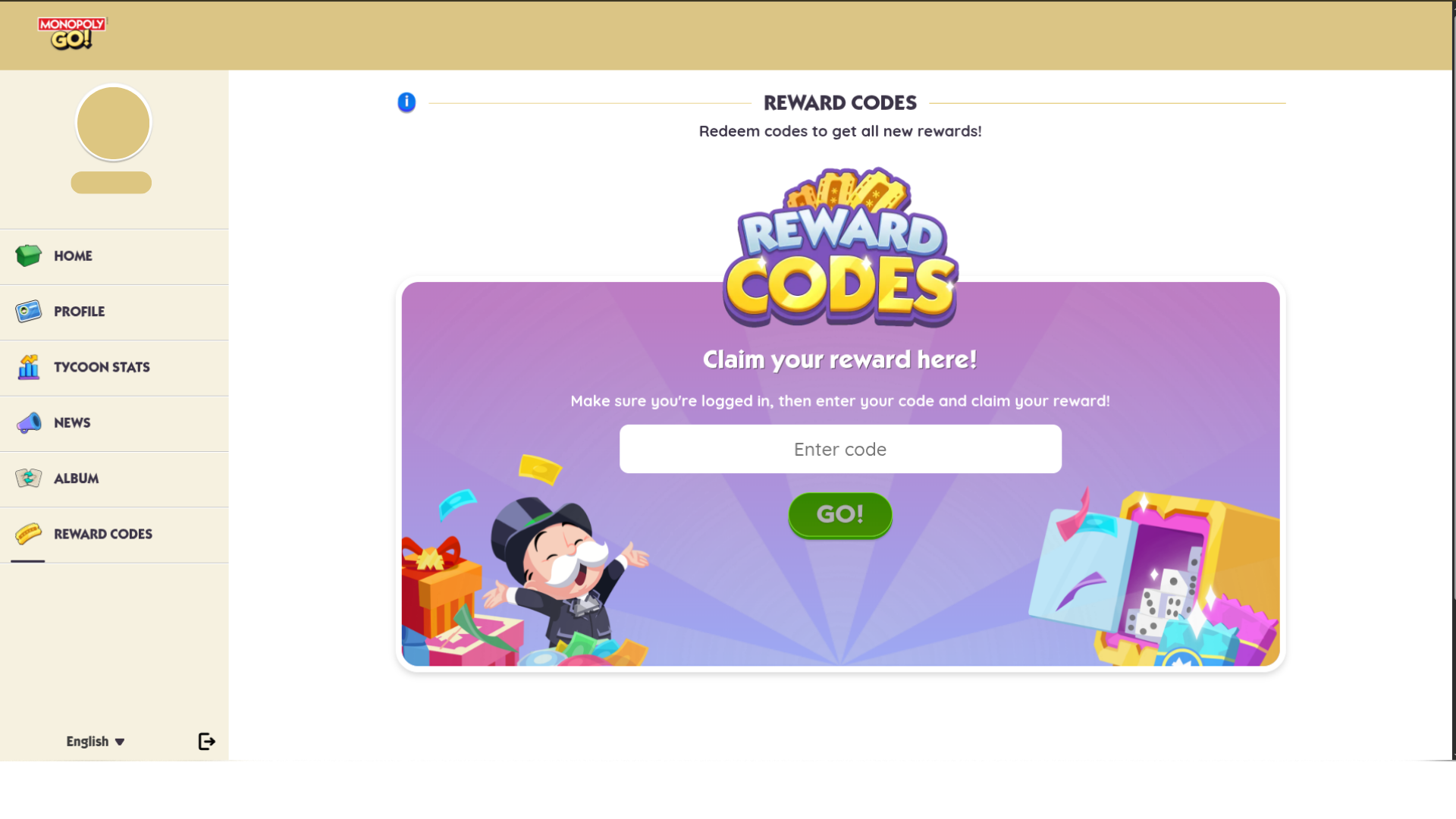 Monopoly Official Redemption Code Site