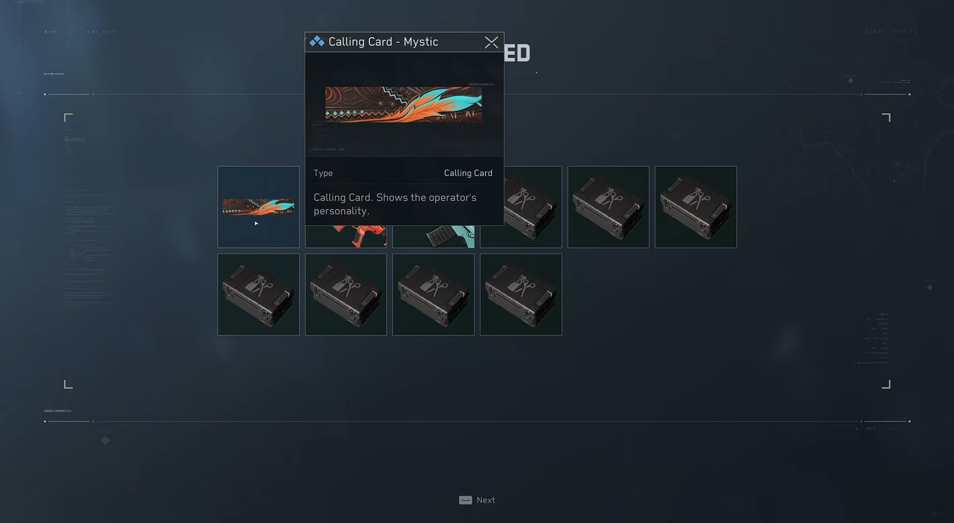 Armament Voucher being redemeed