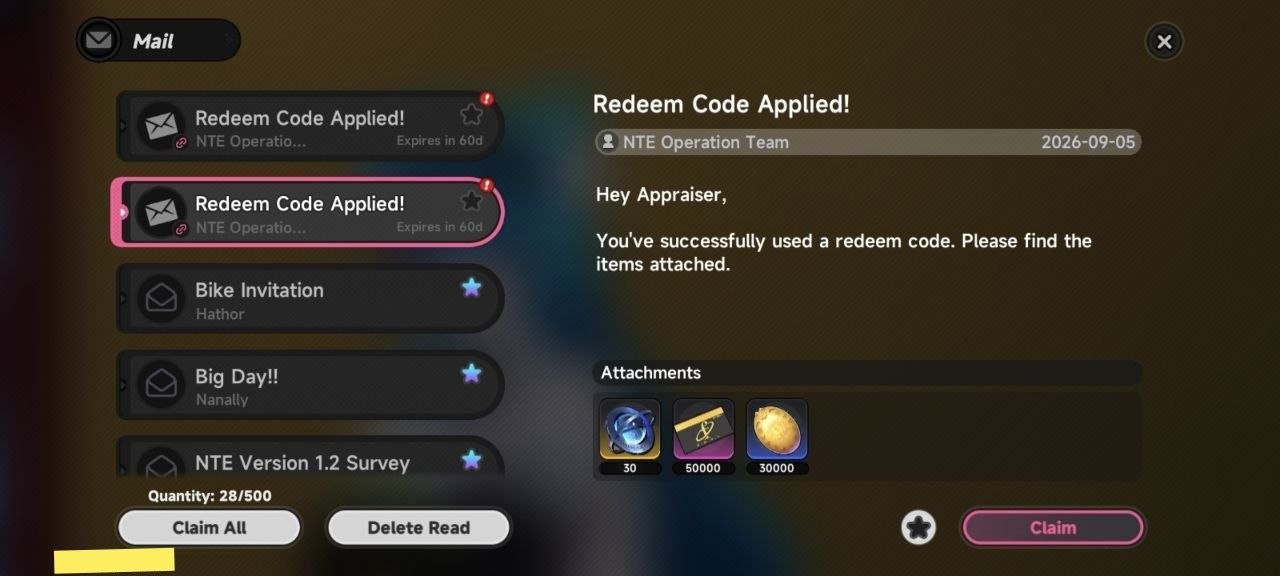 Claiming the Rewards from the Mail