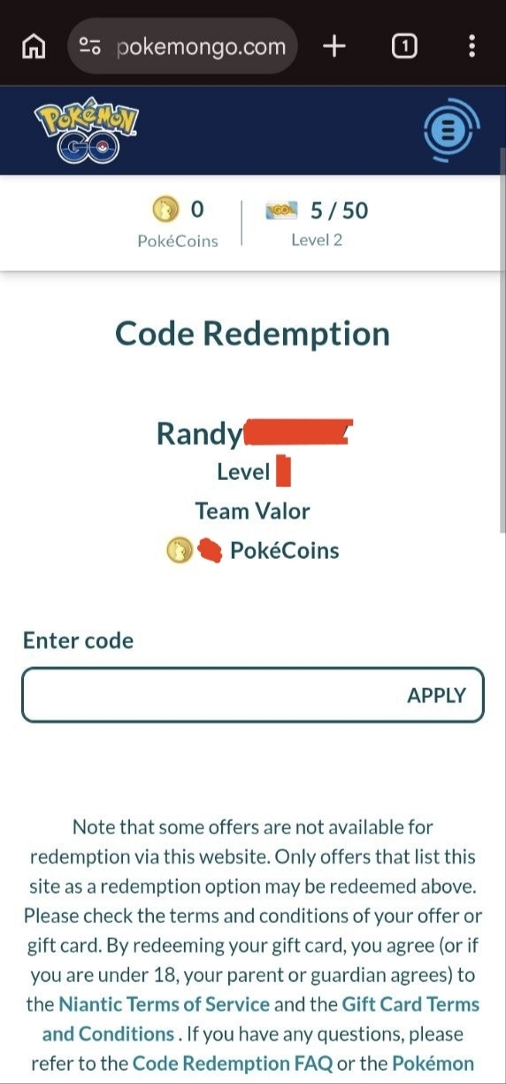 code redemption
