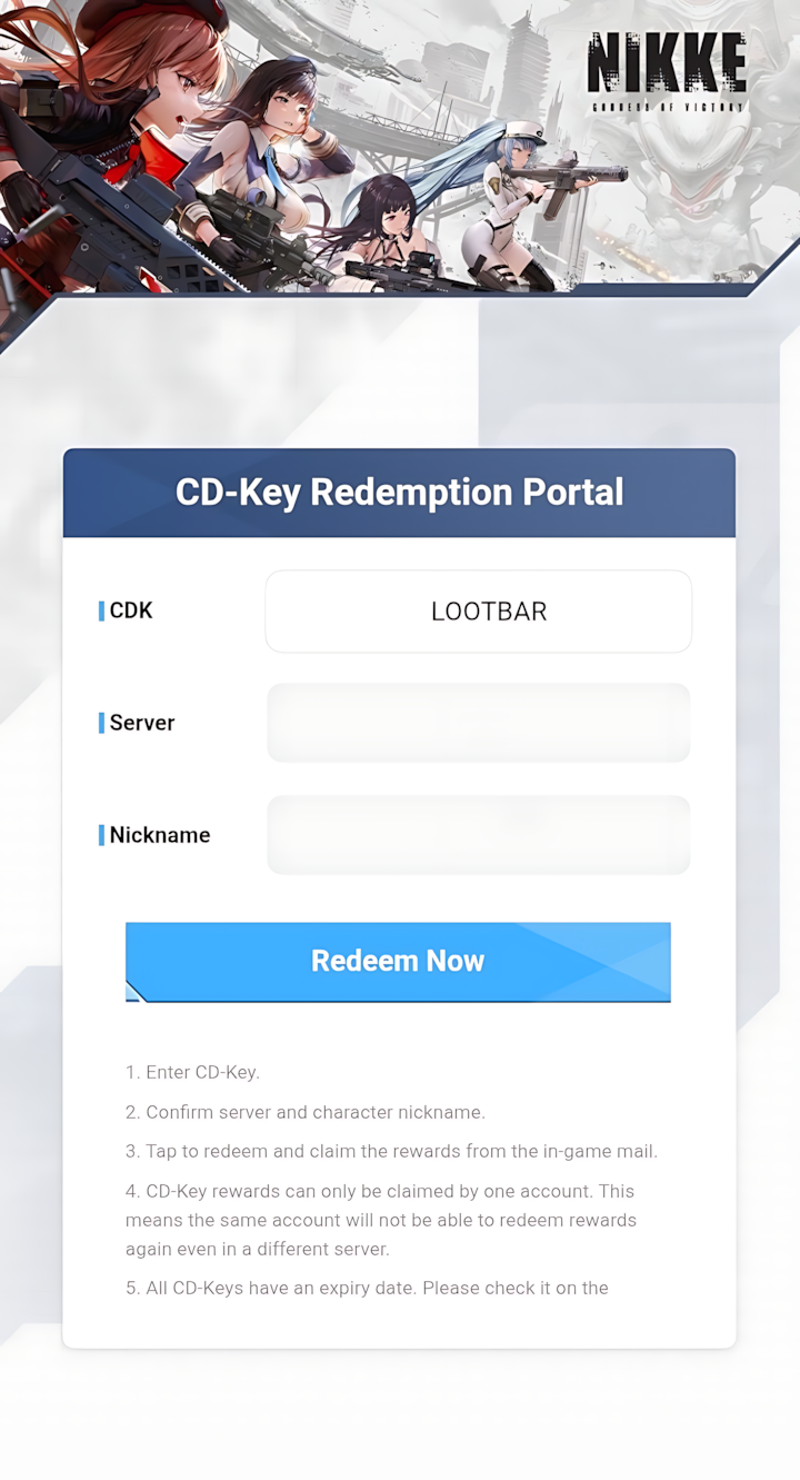 Putting the code to redeem